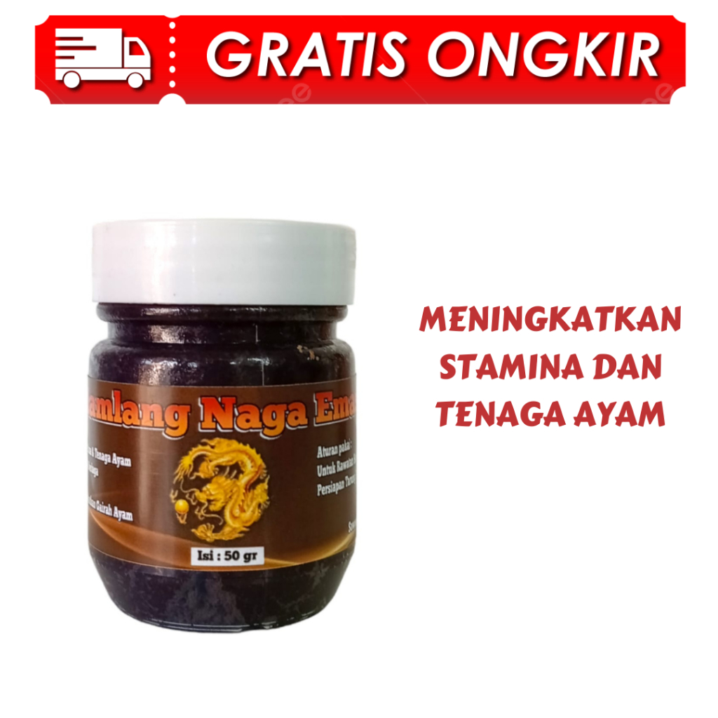 KAMLANG NAGA EMAS 50 GRAM - meningkatkan stamina tenaga ayam