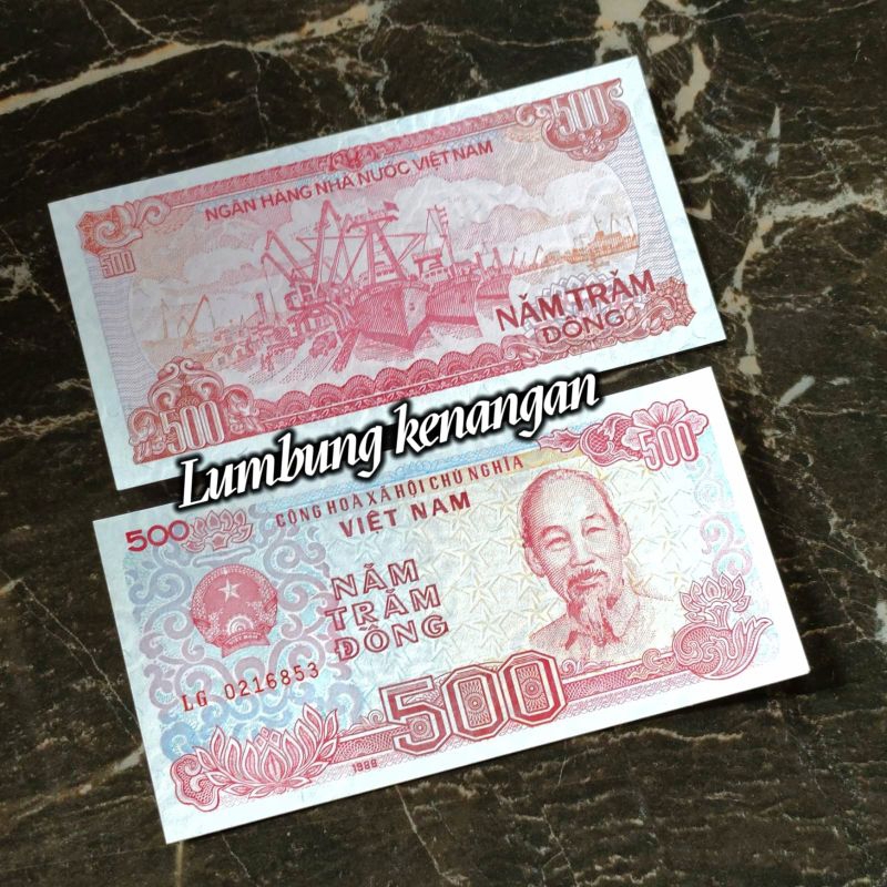 uang asing Vietnam 500 Dong