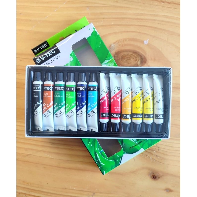 

HJK Cat Akrilik 12 Warna V-TEC Acrylic Colour 6 ml