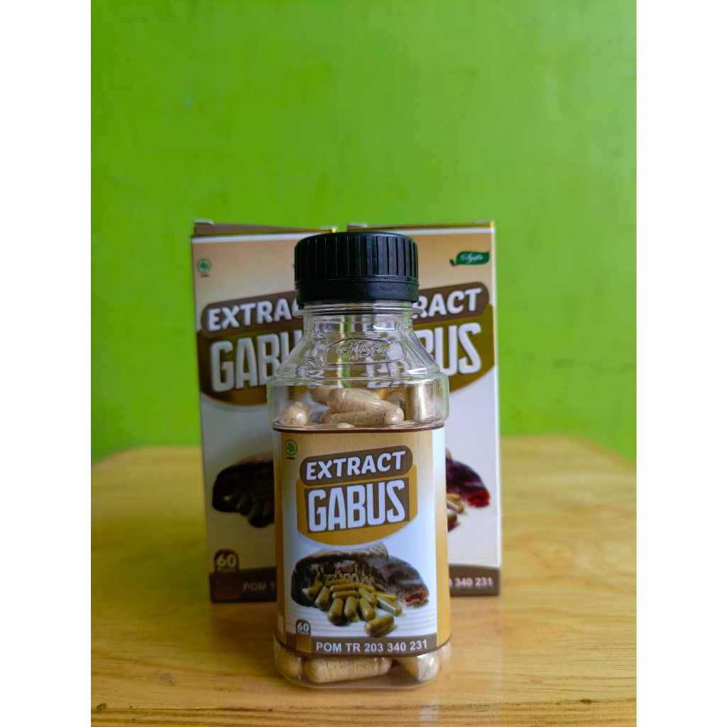 Kapsul Gabus Asli / Kapsul Ikan Gabus Asli Original / Kapsul Kutuk Ikan Gabus Asli