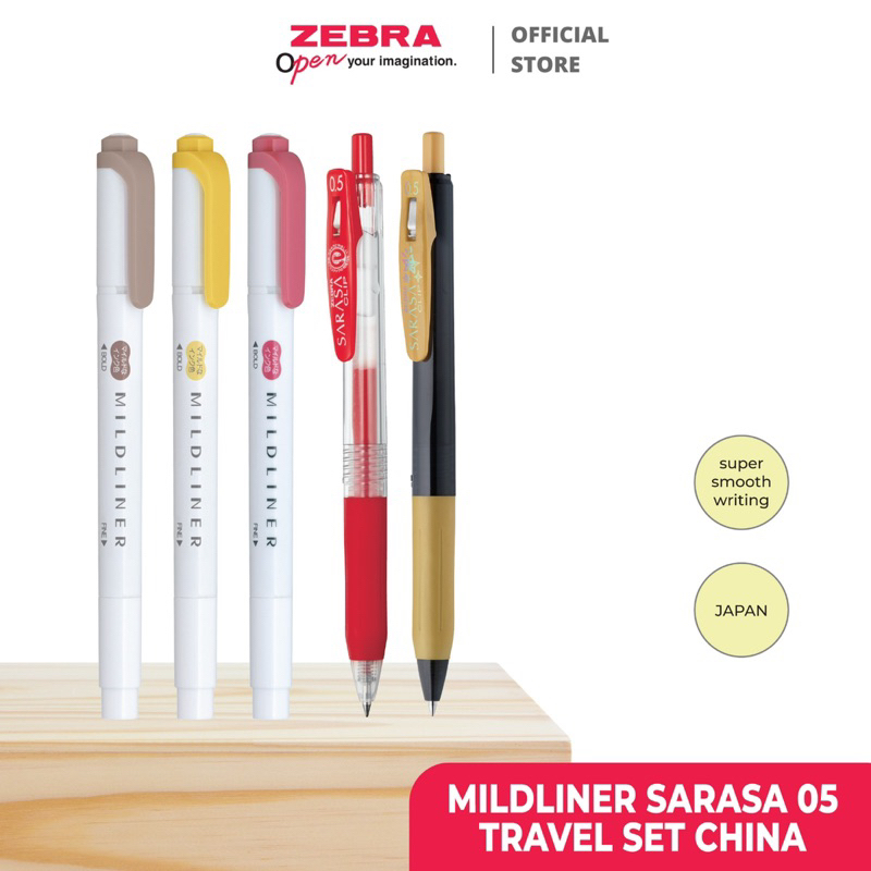 

ZEBRA SARASA MILDLINER TRAVEL SERIES - LIMITED EDITION