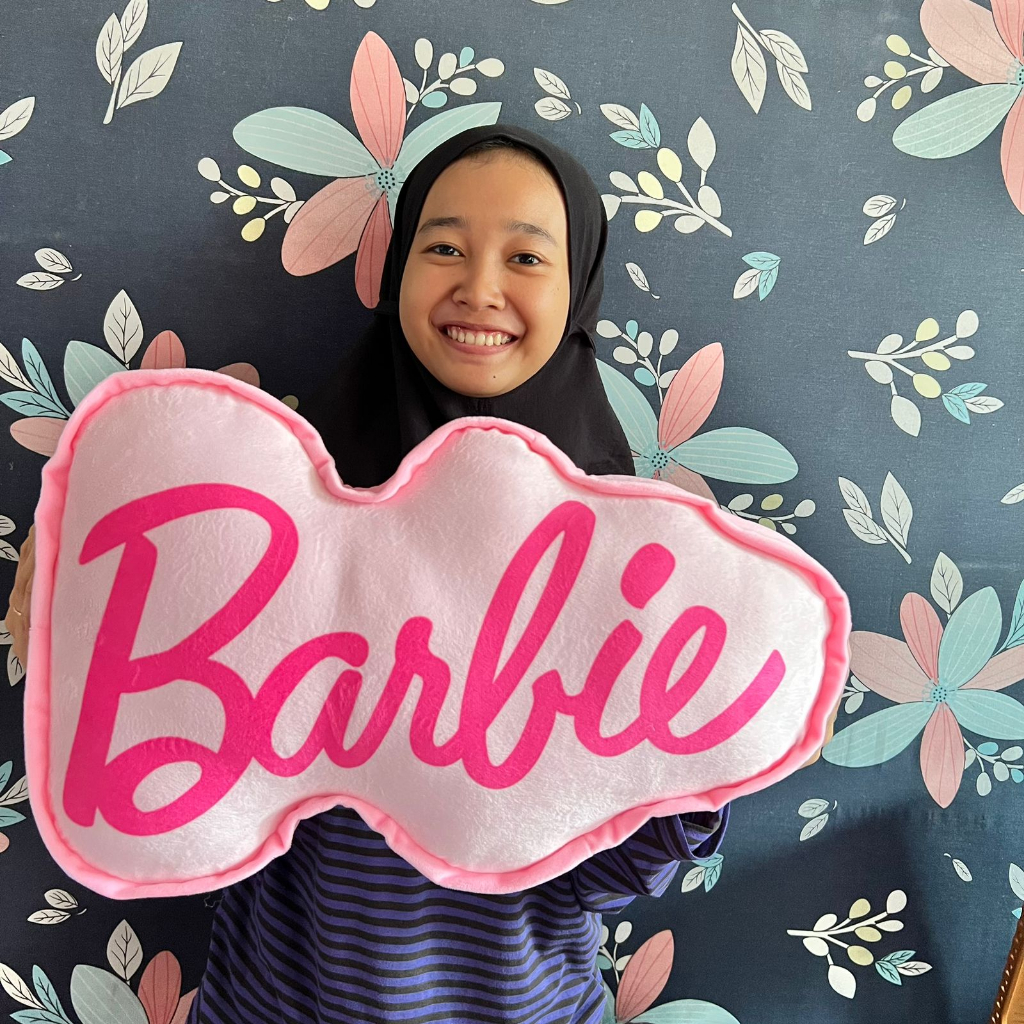 Bantal Barbie ukuran 50cm / Bantal tidur anak perempuan / Bantal lucu dan imut / hadiah ulang tahun anak perempuan