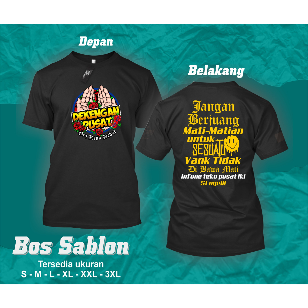 Bossablon - Kaos Dekengane Pusat Terbaru Kaos Dekengan Pusat Terlaris