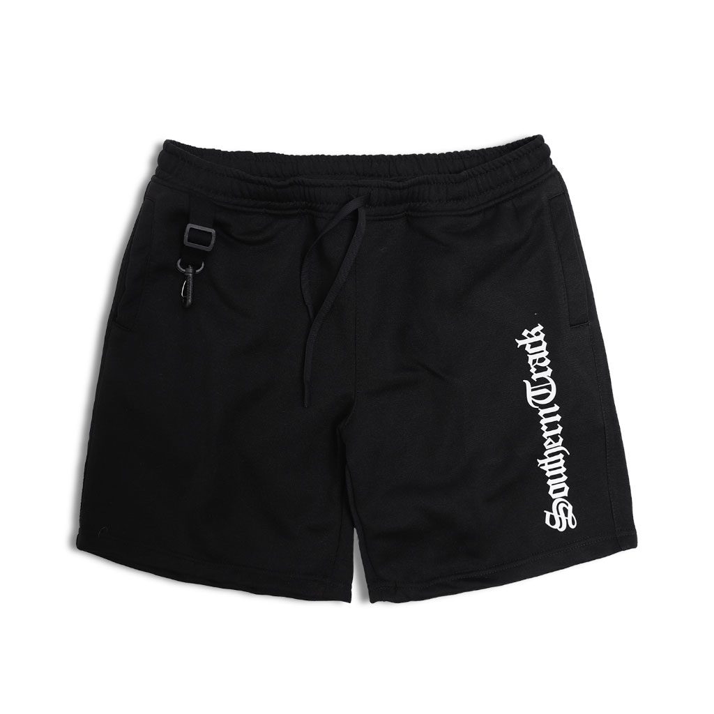SOUTHERNTRACK | BOARDSHORT PANTS | BOXER FLEECE | BLACK TO BLACK