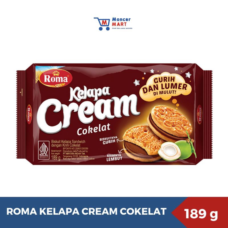 

Roma Kelapa Cream Cokelat 189 g