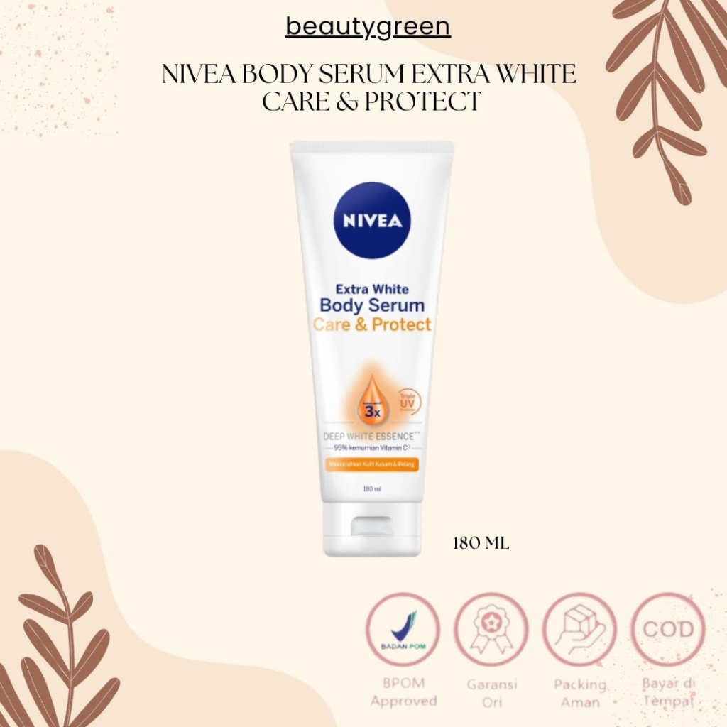 Nivea Body Serum Extra White Care & Protect 180ml ~ Nivea Body Serum - Body Lotion / NIVEA BODY SERU