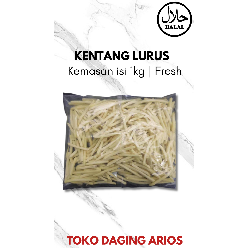 

Kentang Lurus 1kg Cemilan Frozen Siap Saji