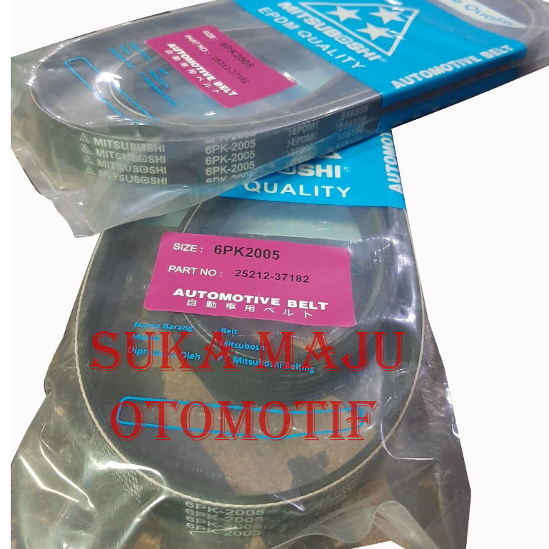 fan belt van belt tali kipas 6pk2005 6pk-2005 trajet
