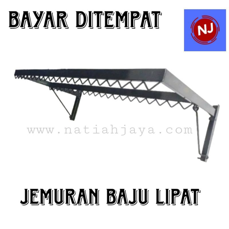 Rak Jemuran Baju Lipat Jemuran Baju Simpel Bahan Besi Kuat