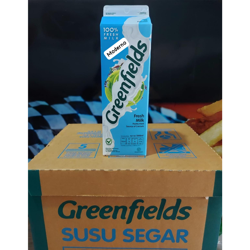 

Susu Greenfields Fresh milk 1 liter perkarton isi 12