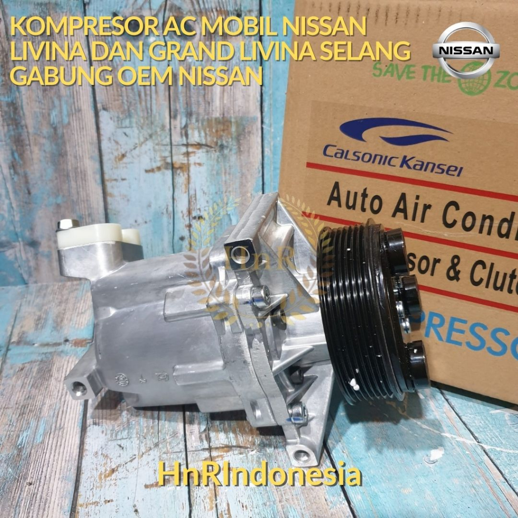 kompresor Ac Mobil NISSAN LIVINA COMPRESOR AC MOBIL GRAND LIVINA SELANG GABUNG CALSONIC KANSEI