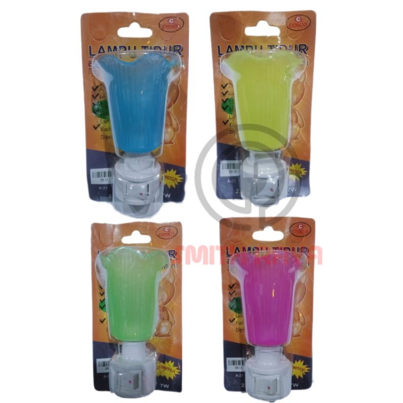 Lampu tidur karakter kembang