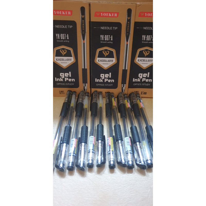 

Ballpoint yoeker YK-007-A Needle Tip Gel ink pen ( 12 PCS )