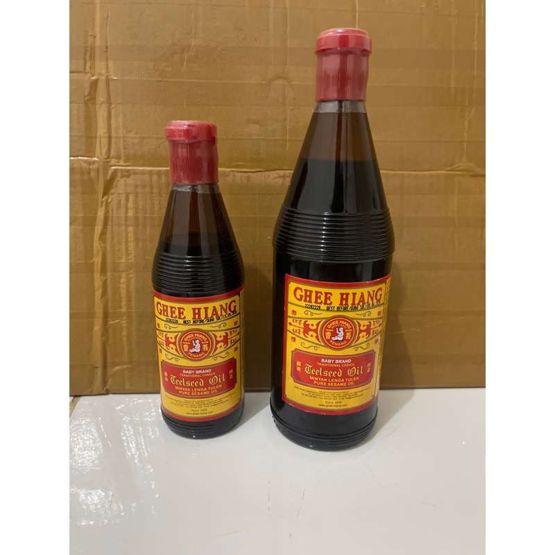 

GHEE HIANG MINYAK WIJEN / TEELSEED / PURE SESAME OIL BABY BRAND 300ML / 680ML