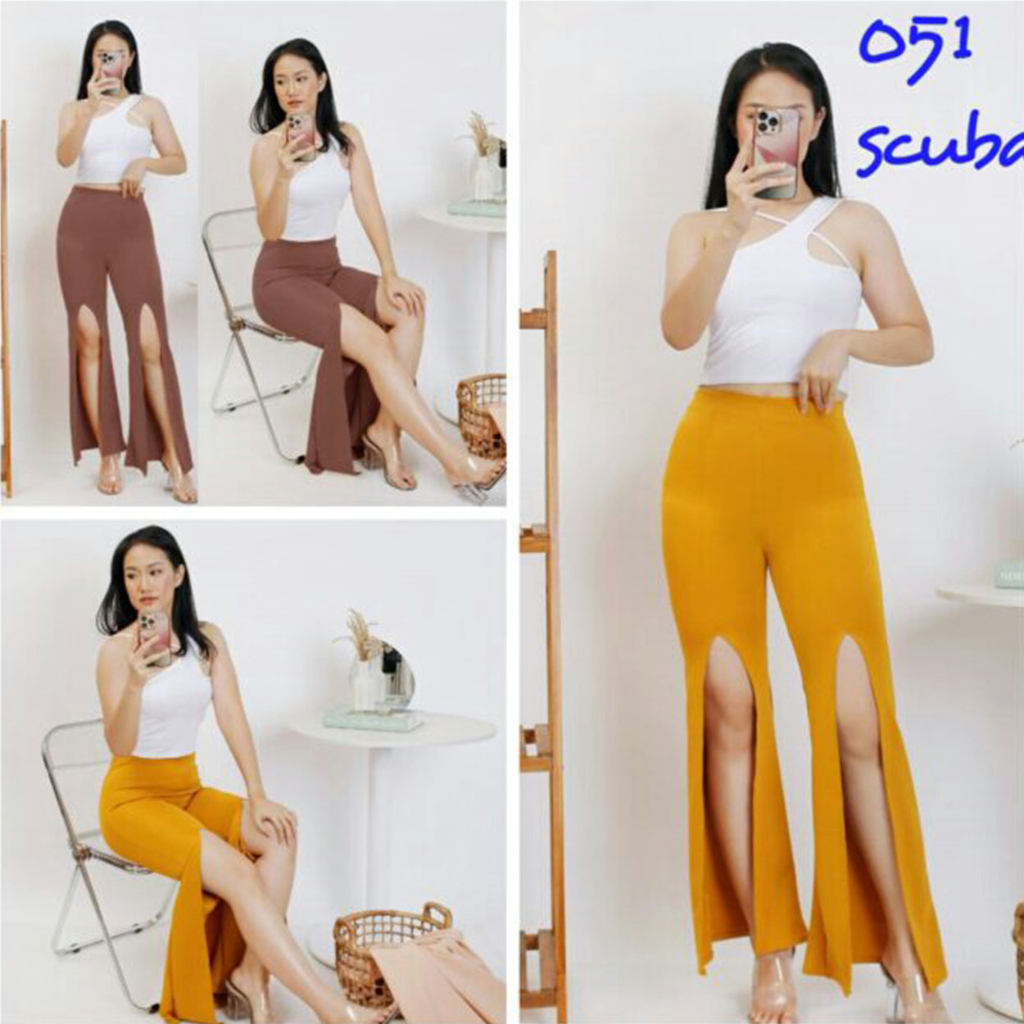 Celana Panjang Wanita Sexy: 051 Celana Panjang - Celana Panjang Wanita dengan Model Pressbody yang K