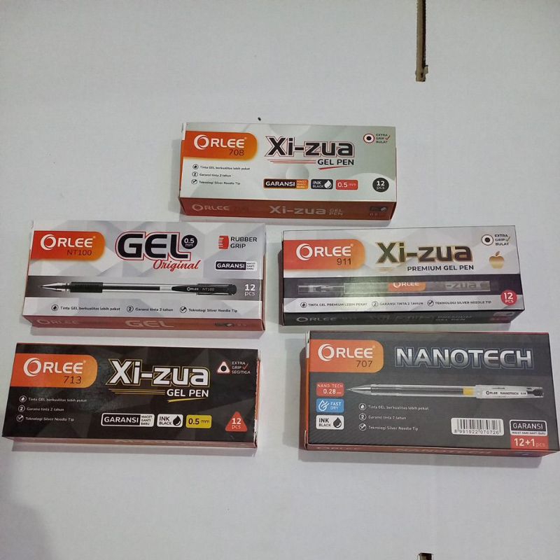 

BOLPEN GEL ORLEE KUALITAS BAGUS 1PACK ISI 12PCS