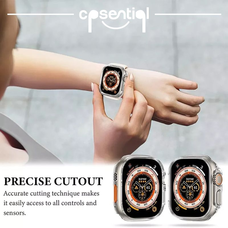 PROMO COD Clear Protector Watch Cover Soft Case FULL FRAME iWatch 38mm 40mm 41mm 42mm 44mm 45mm | Bumper Untuk Smartwatch Apple Series 6 SE 8 7 5 4 3 2 1 | Cover Jam Premium