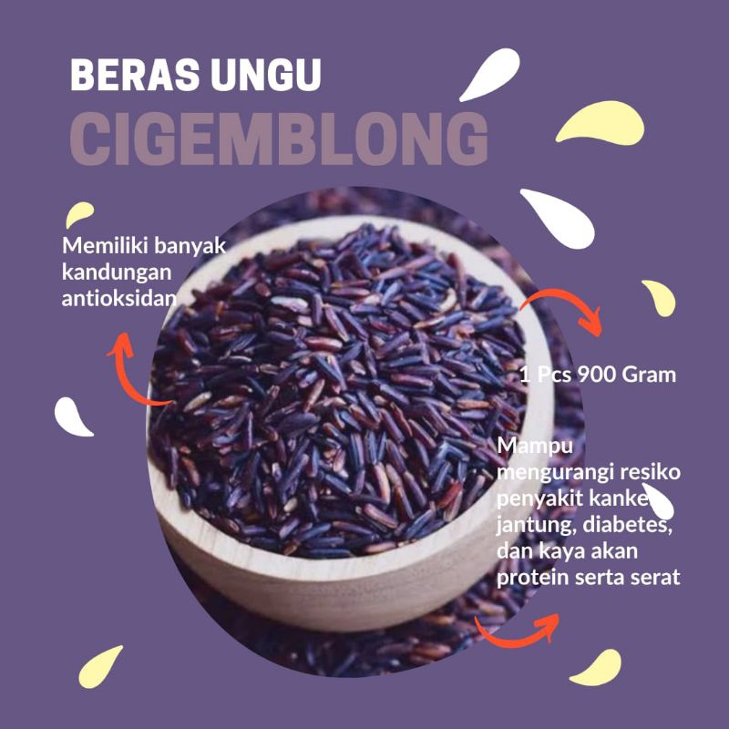 

Beras ungu/beras hitam khas cigemblong