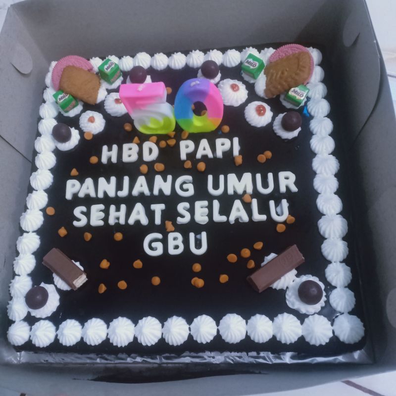 

kue ulang tahun brownies coklat cake ketagih