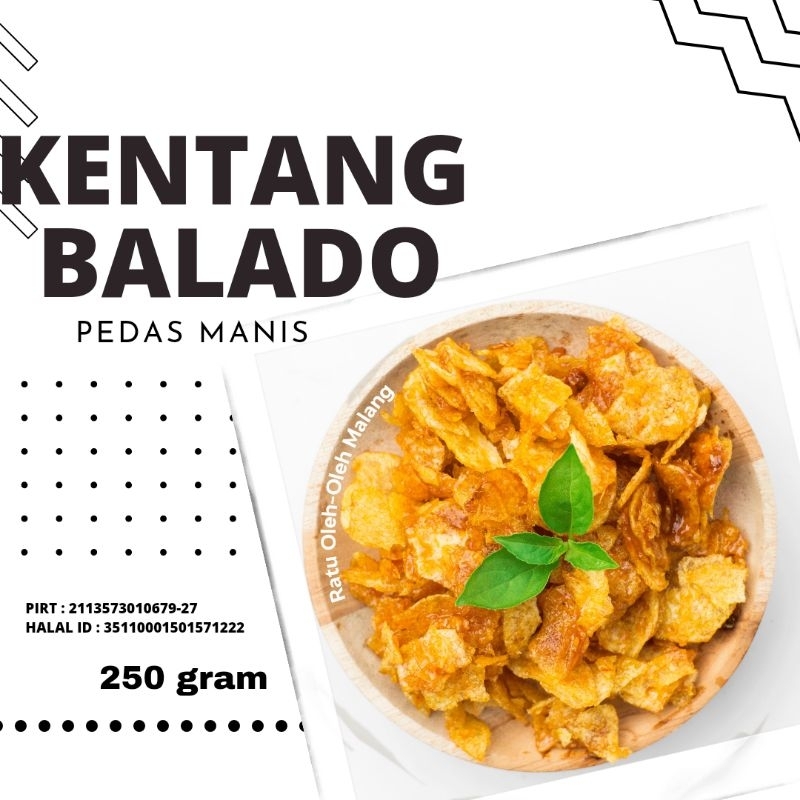 

KENTANG BALADO KERING "TONO" MALANG 250gram