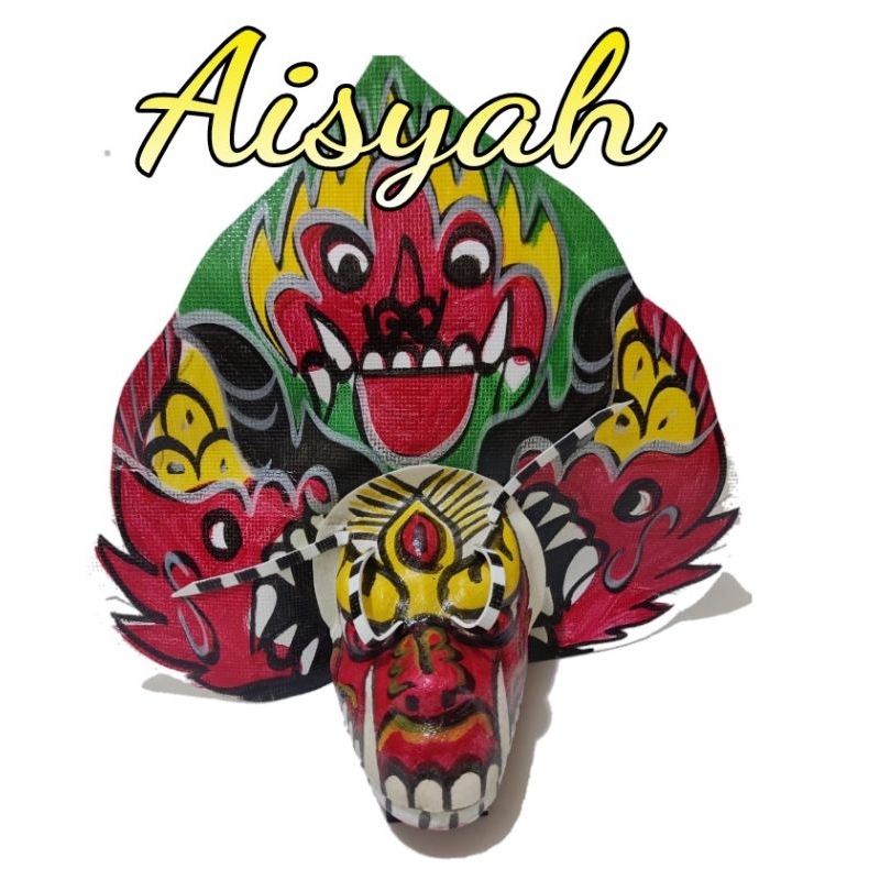 mainan anak barongan caplok caplokan besar devil