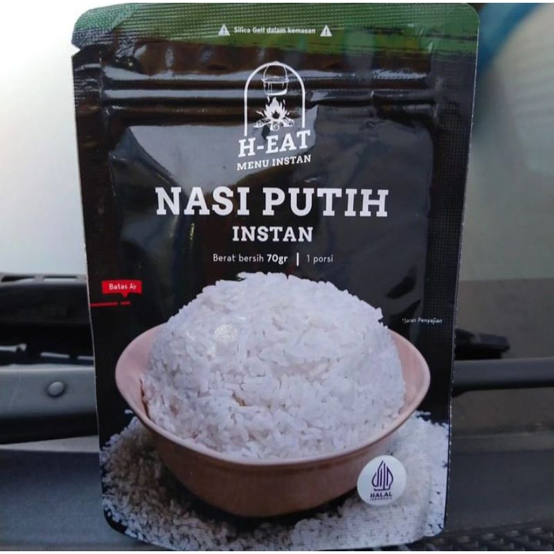 

H-EAT NASI PUTIH INSTAN MAKANAN INSTAN MENDAKI GUNUNG TRAVELING CAMPING