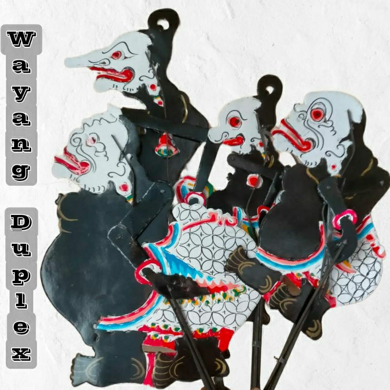 wayang kulit kertas duplex punokawan (4) hitam