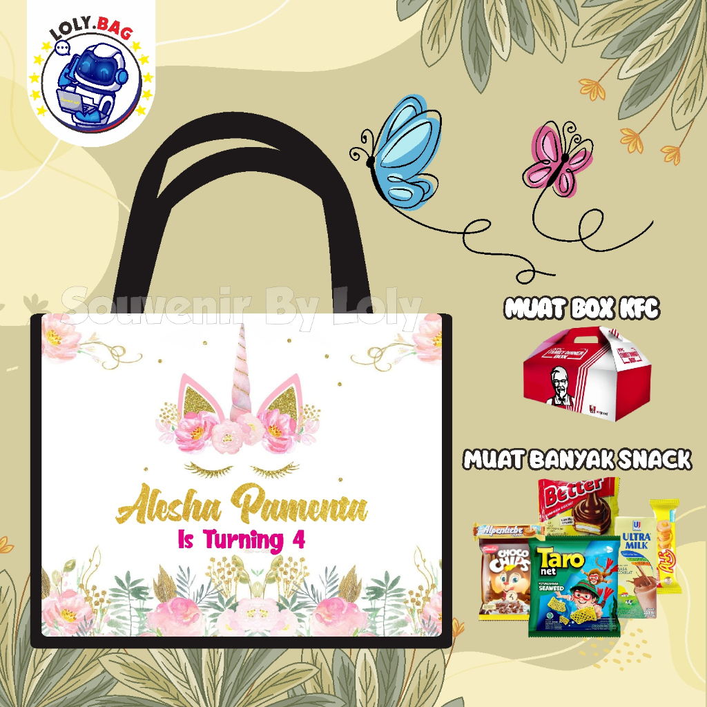 

Tas Ultah Murah / Tas Ultah / Tas Souvenir / TEMA UNICORN