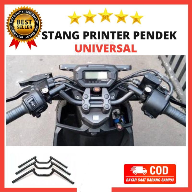 Stang Setang Stir Setir Fatbar Sprinter Pendek Beat Street Vixion Megapro Cb150r Racing Hitam