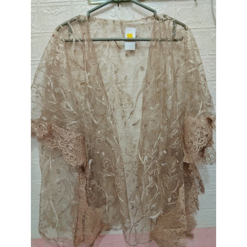CARDIGAN OUTER BRUKAT KEBAYA TILE BAJU KONDANGAN ATASAN PRELOVED