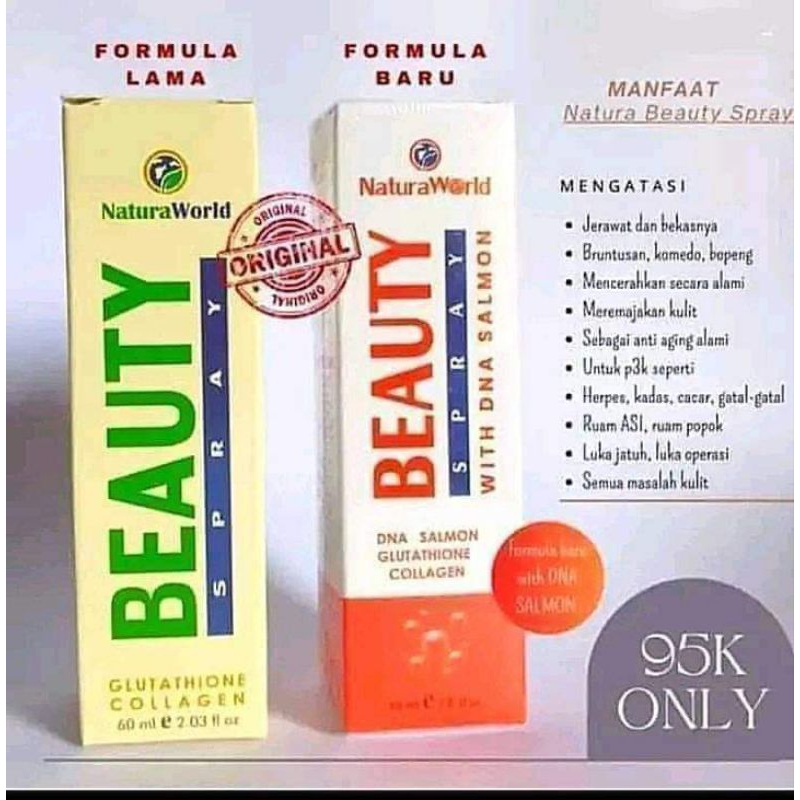 NATURA BEAUTY SPRAY WITH DNA SALMON ORIGINAL 100% //Natura Beauty Spray //Natura Spray