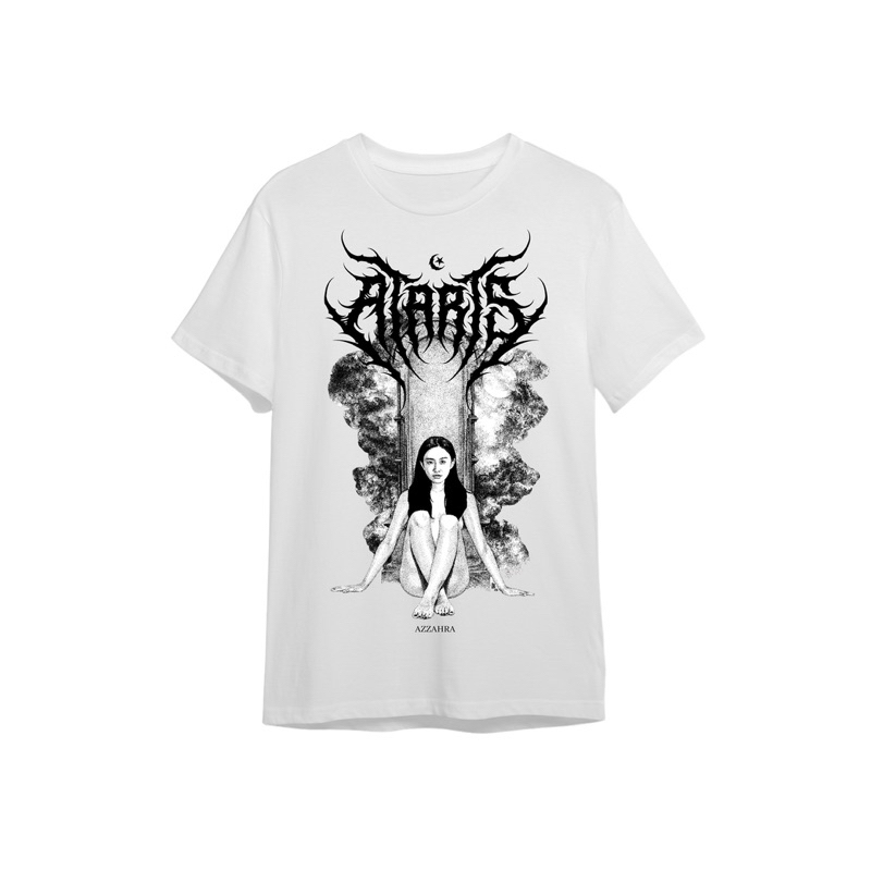 Ataris Clothing - '' AZZAHRA '' - White Shortsleeve T-Shirt
