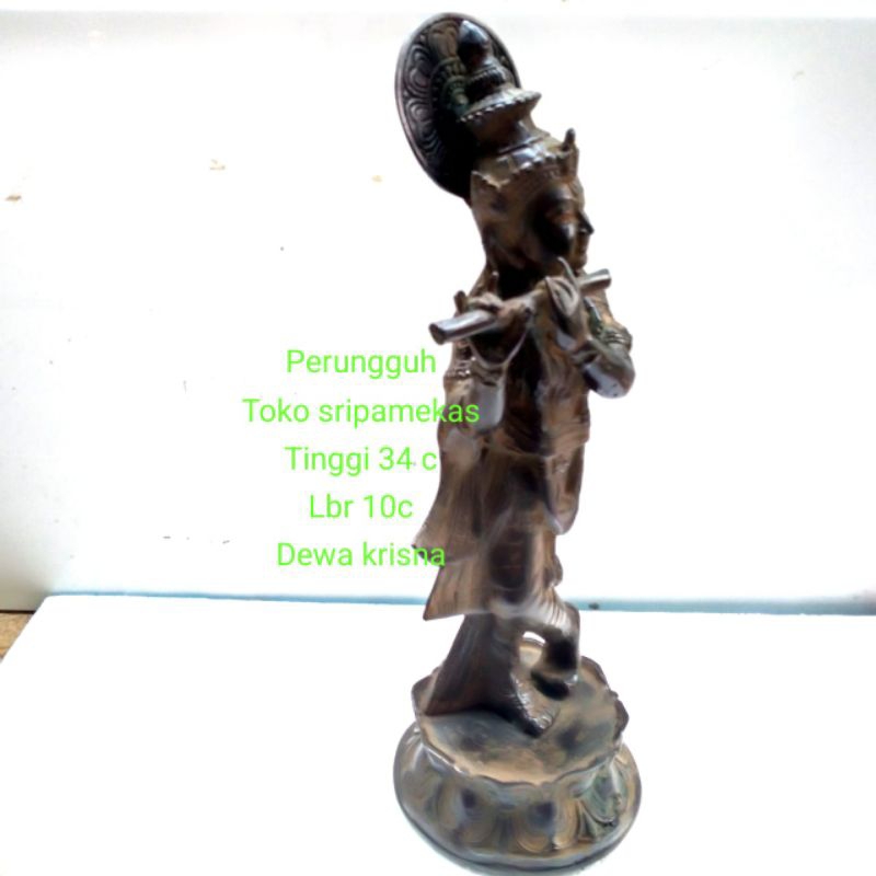 patung dewa krisna perungguh