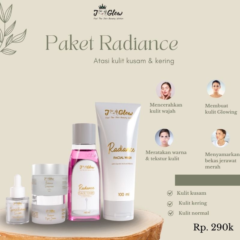 paket radiance jglow / jglow skincare / jglow