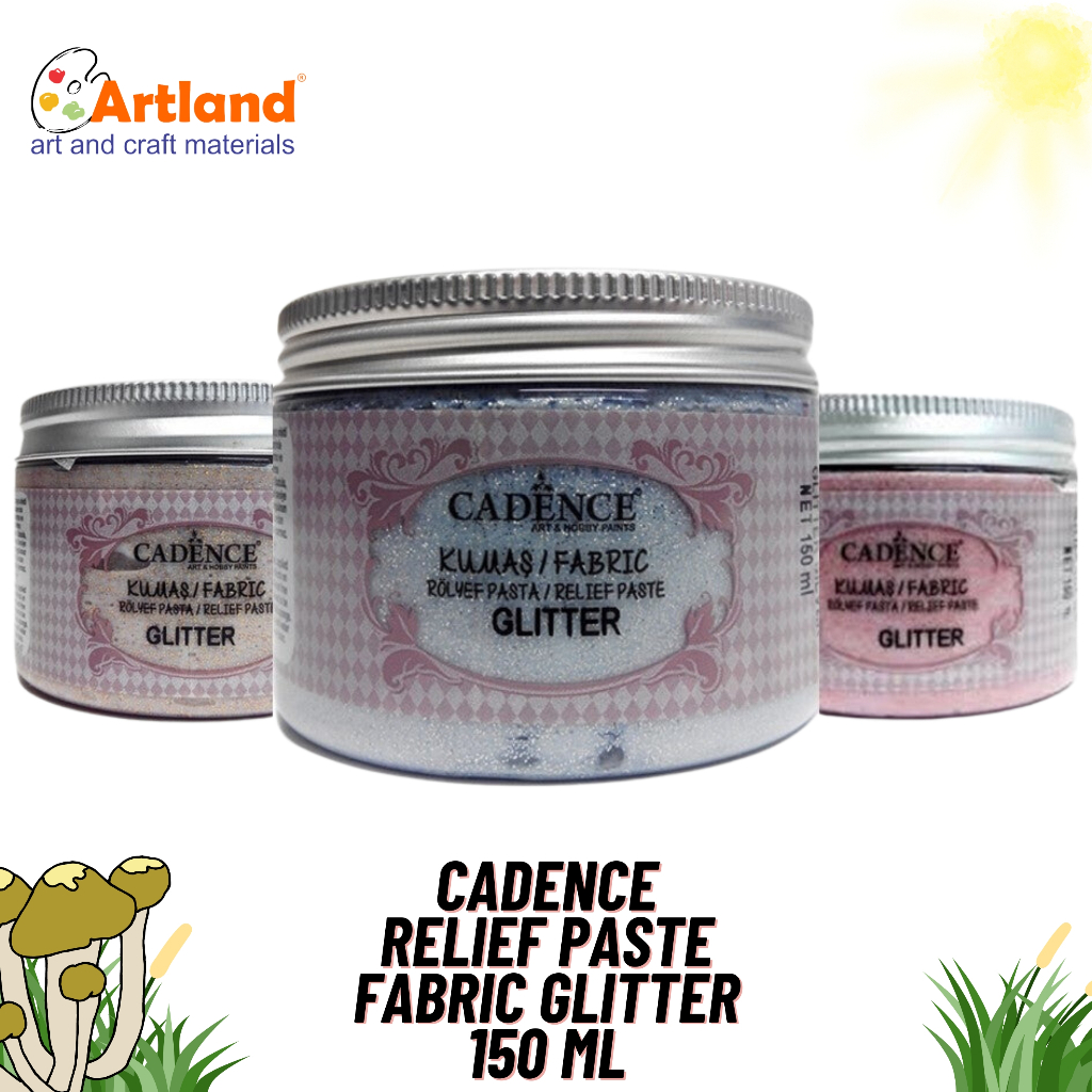 

Cadence Relief Paste Fabric Glitter 150ml