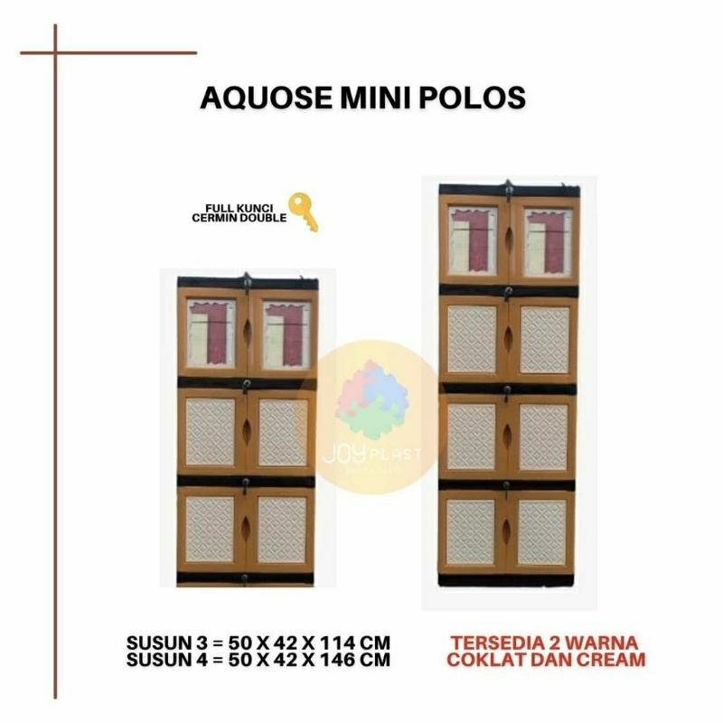 Lemari plastik Aquose/Lemari plastik mini/ Lemari plastii murah