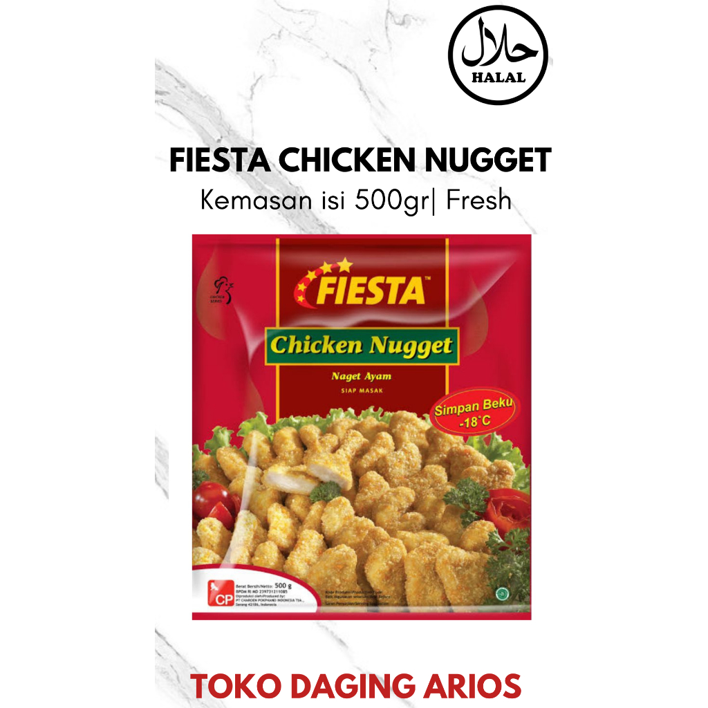 

Fiesta Chicken Nugget 500gr Chicken Nugget Siap Saji