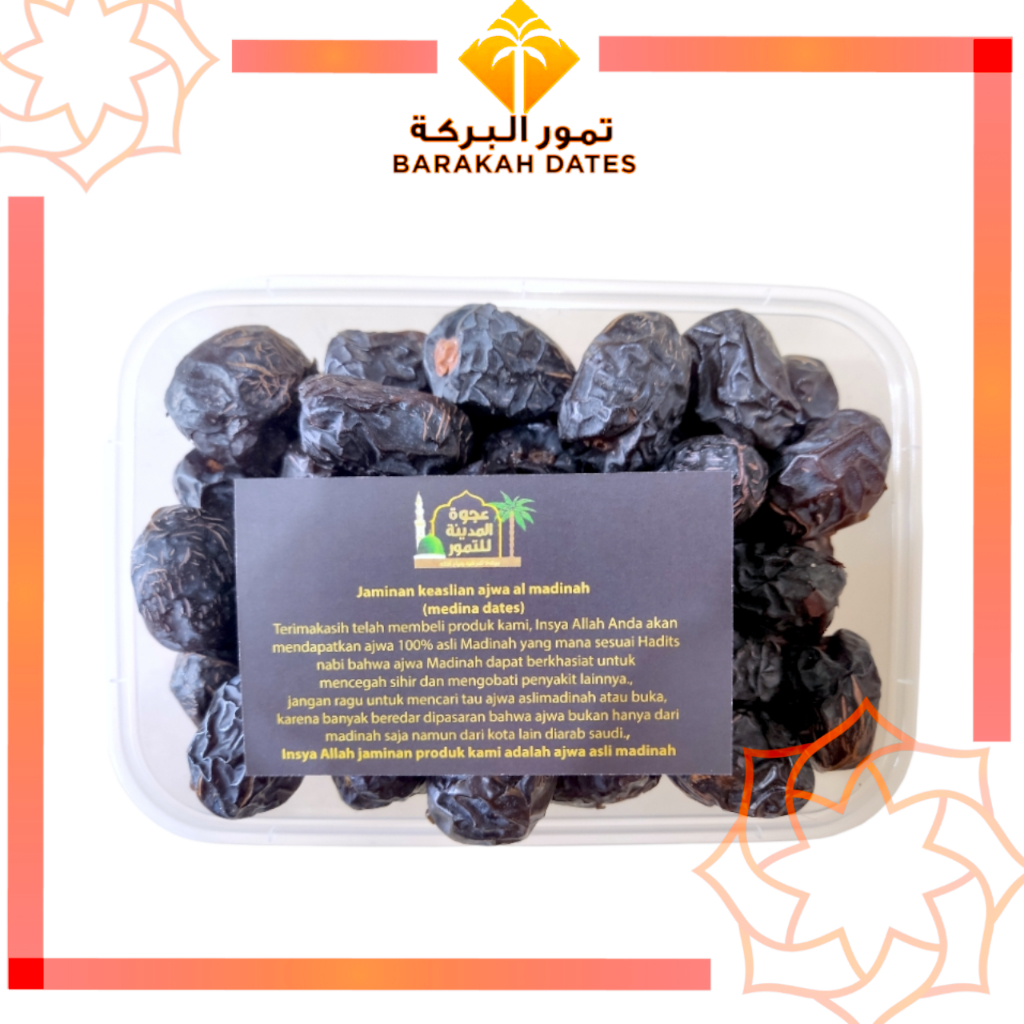 

Kurma Ajwa Madinah JUMBO Premium 500gram / Kurma Nabi Original