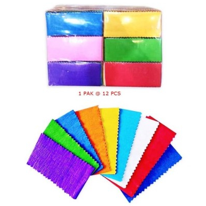 

(12 pak) KERTAS KREP WARNA WARNI / KERTAS CREPE RAINBOW
