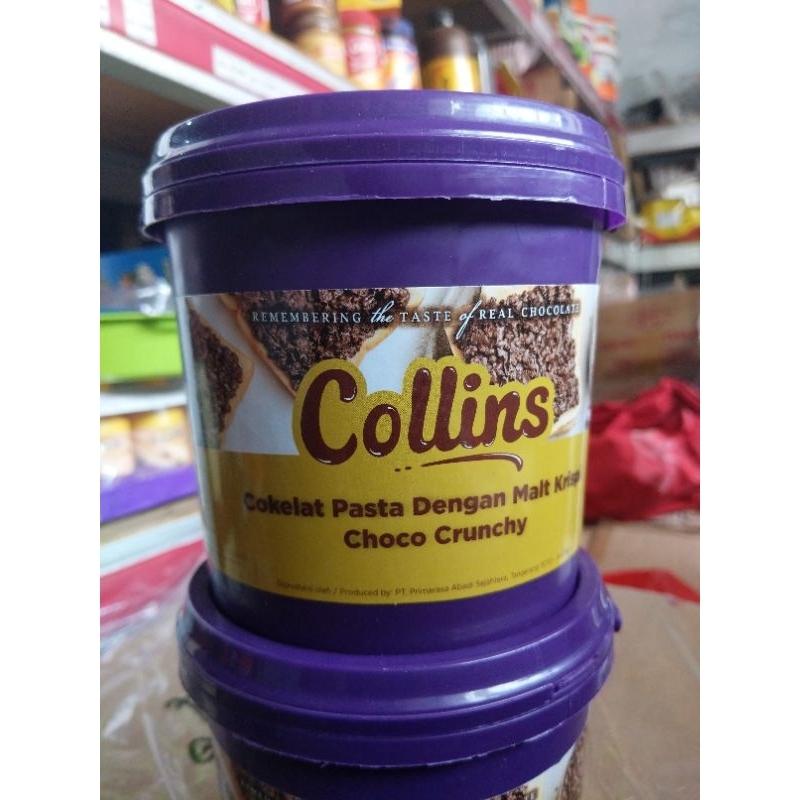 

selai Collins Crunchy 1kg selai coklat Crunchy