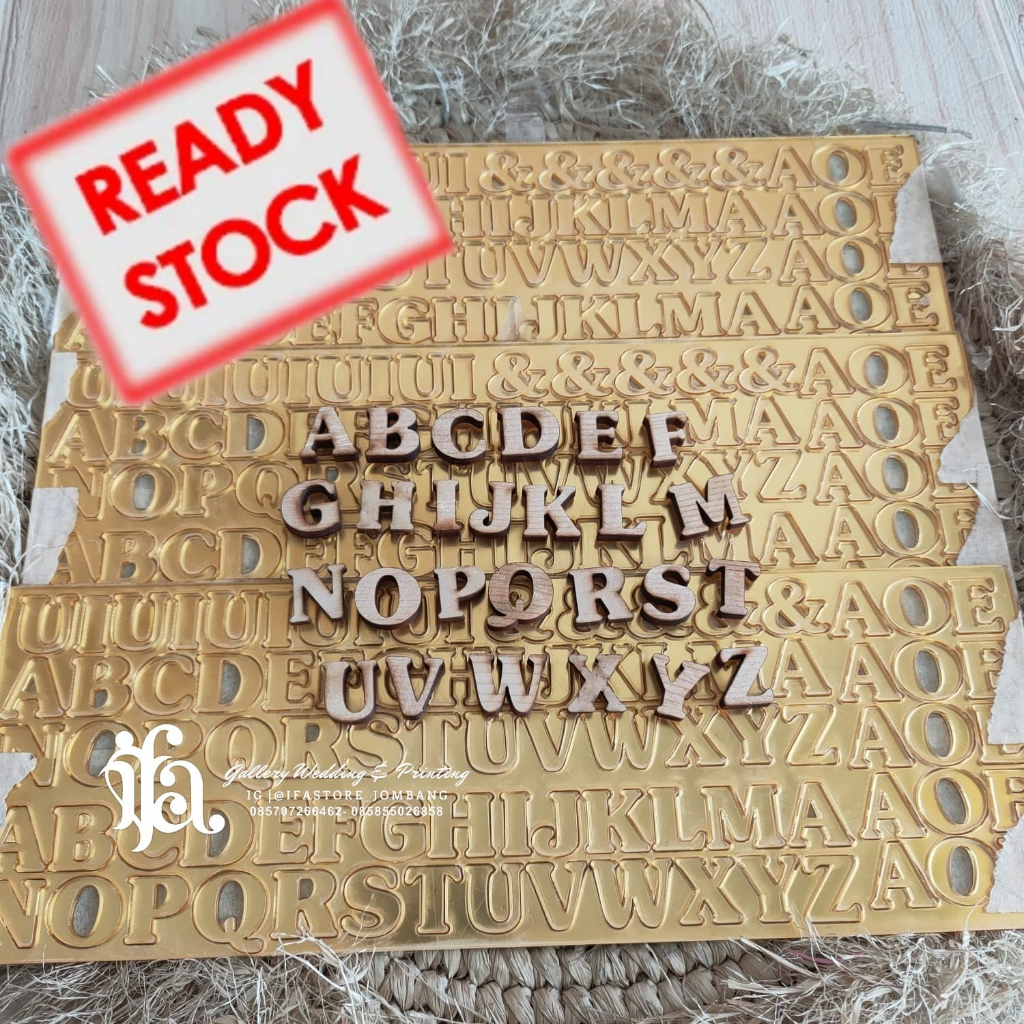 Huruf Akrilik/Alfabet Akrilik laser cutting huruf MDF akrilik