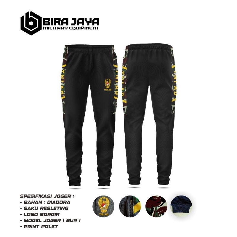 [NEW] TRENING CELANA OLAHRAGA PANJANG TNI AD |JOGGER TNI AD