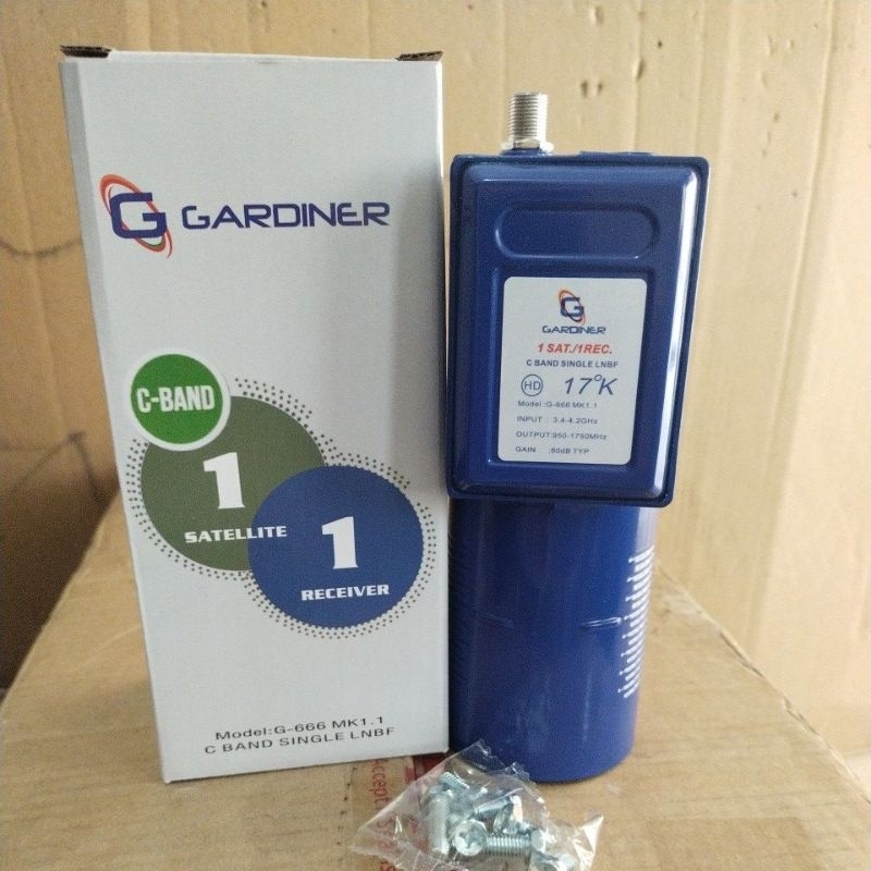 LNB C Band Gardiner 1 Antena Parabola Jaring 1 Receiver