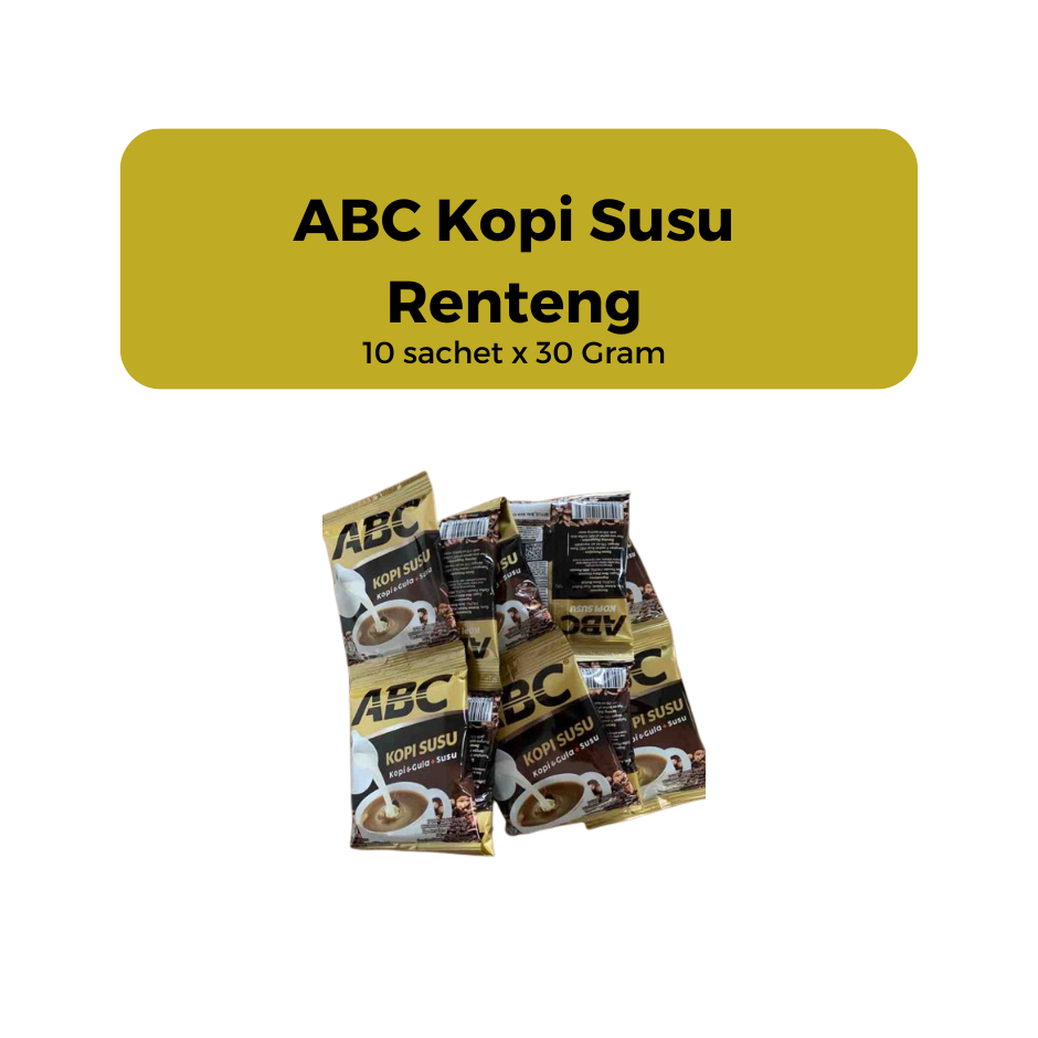 

Kopi Abc Susu Sachet 31 Gram 10 Sachet