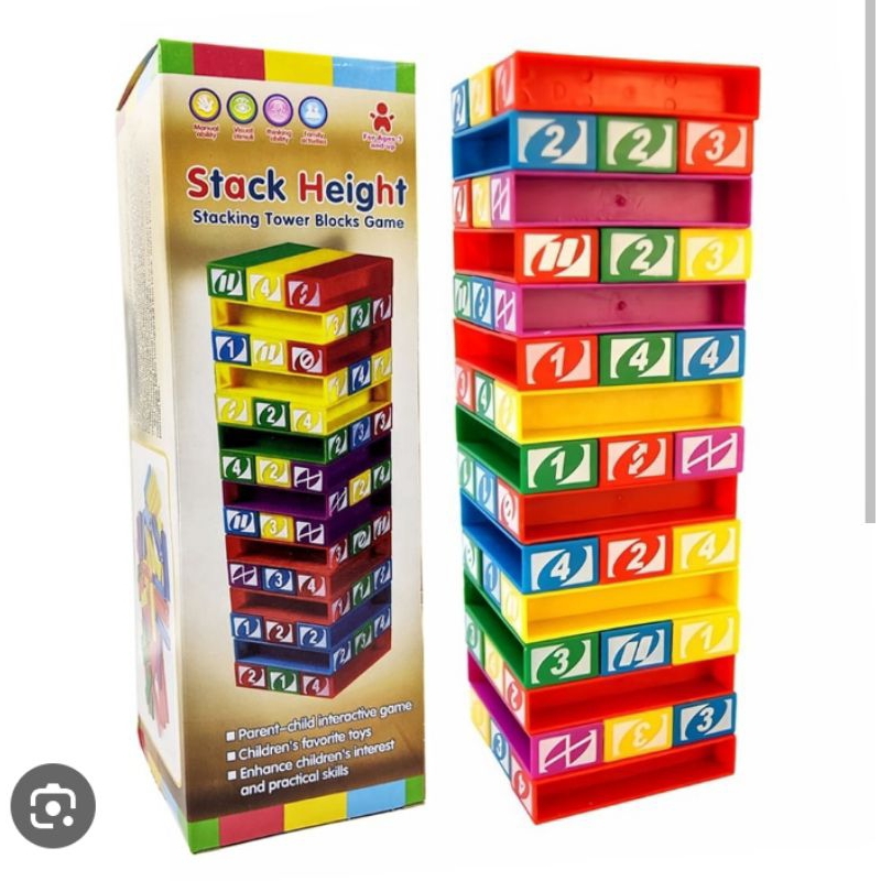 Uno Stako / Mainan Susun / block mainan / Stack Height