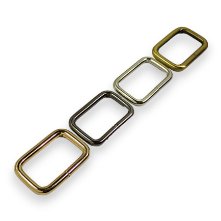 Ring Kotak 3 cm Besi Tebal ATG Bakar Silver BN Black Nikel Gold/ Aksesoris Tas Kualitas Import