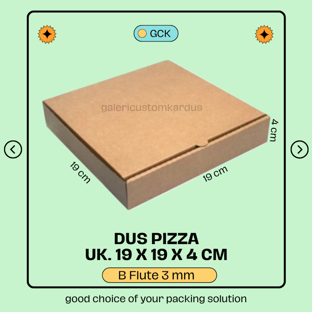 

(min. order 10) Kardus Packing Gift Box Hampers Dus Pizza 19x19x4