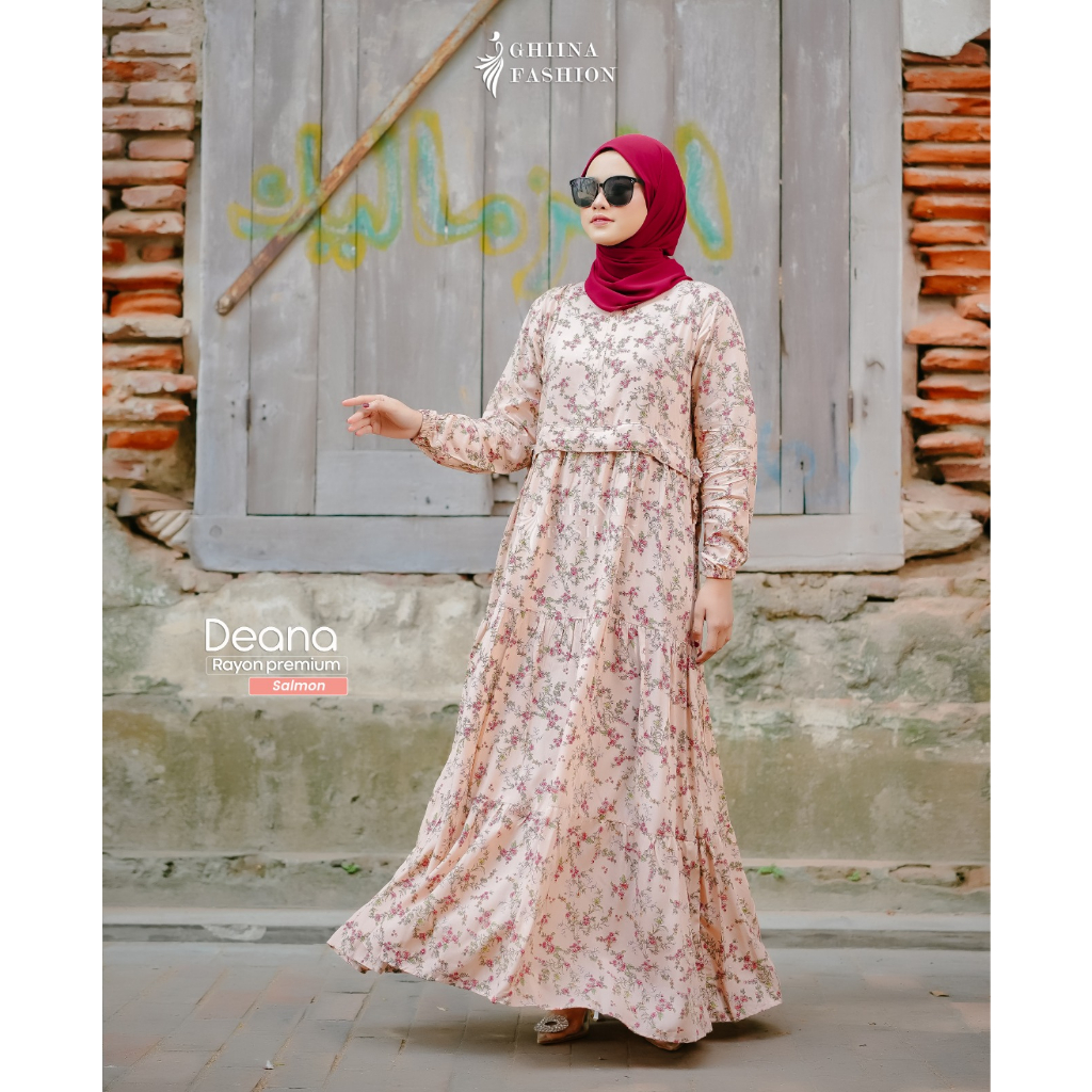 DEANA DRESS BY GHINA FASHION || DRESS GHINA || DRESS MOTIF MURAH || DRESS MURAH ADEM