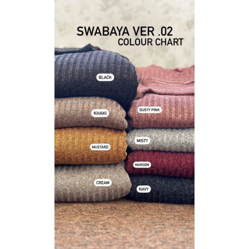 SIAP KIRIM Swabaya Ver.2 | Cream L | SWABAYA KNIT RAJUT SALUR| SWABAYA SIDRA CO | SIDRA | SWABAYA| A