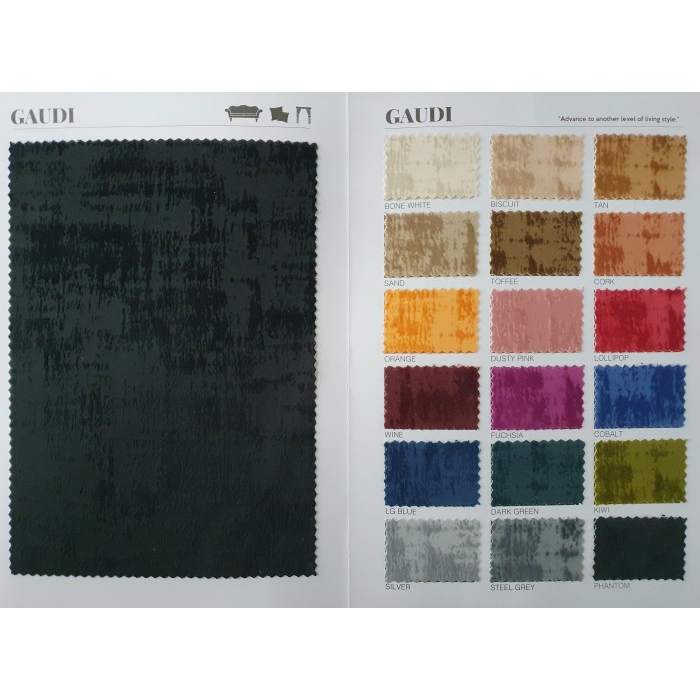 Kain Motif Beludru Velvet - Gaudi - Regency - Interior Sofa Mebel